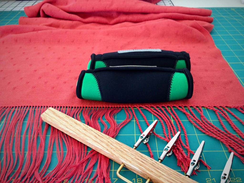 Tools for twisting fringe.
