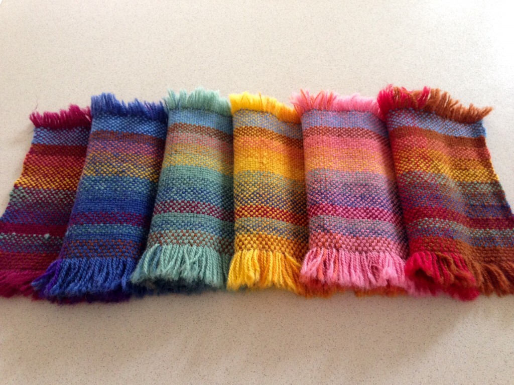 Double width sample washed and air dried.