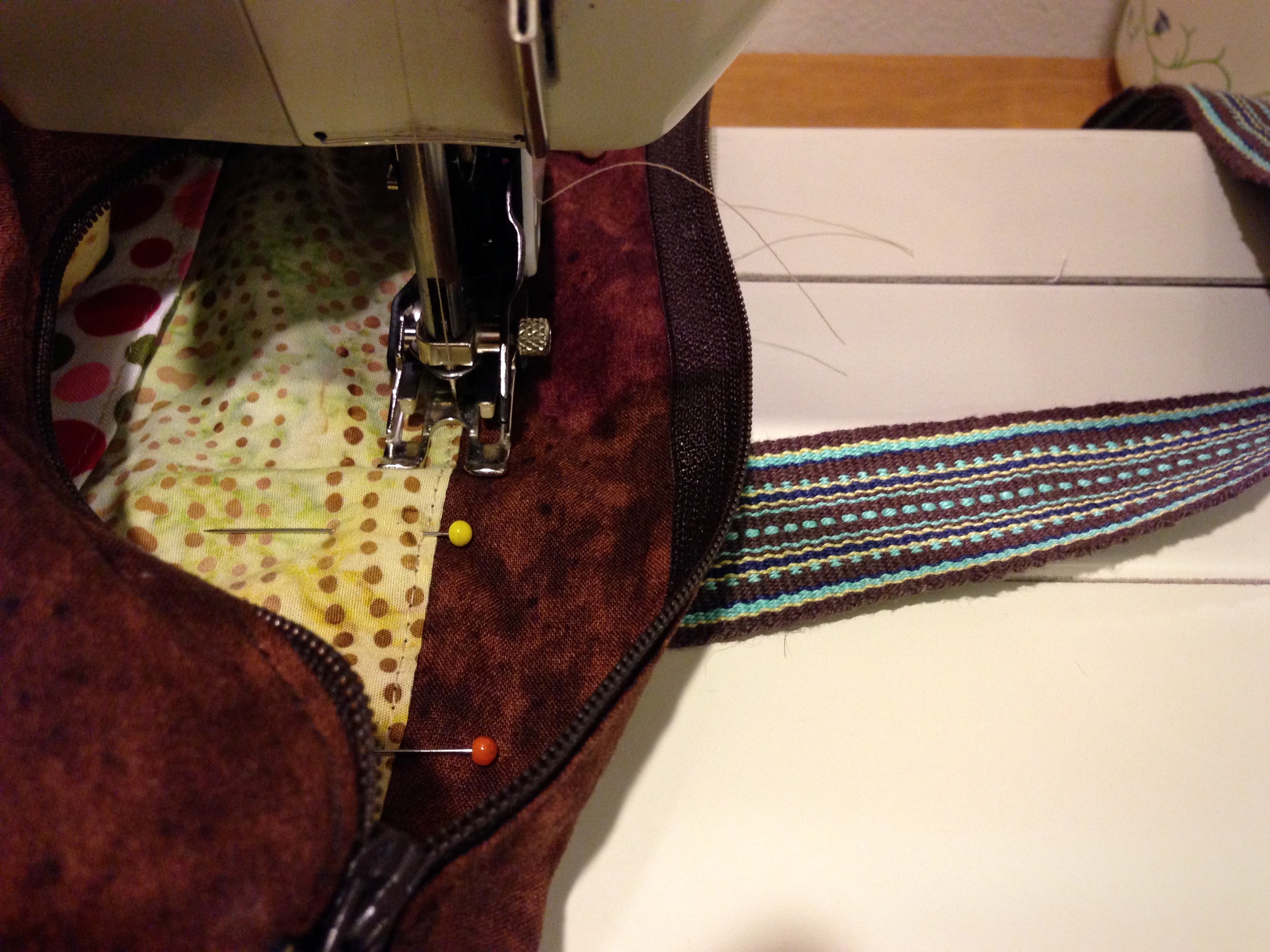 Quiet Friday Custom Lining for a Handwoven Bag Warped for Good