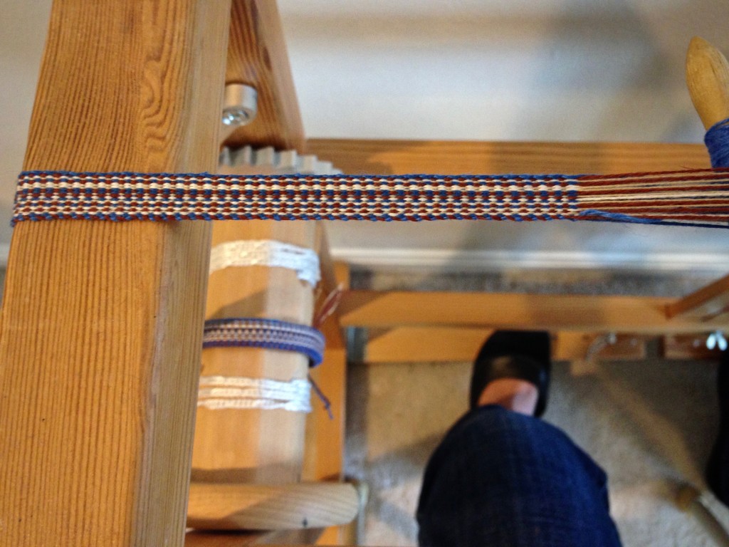 Glimakra two-treadle band loom.