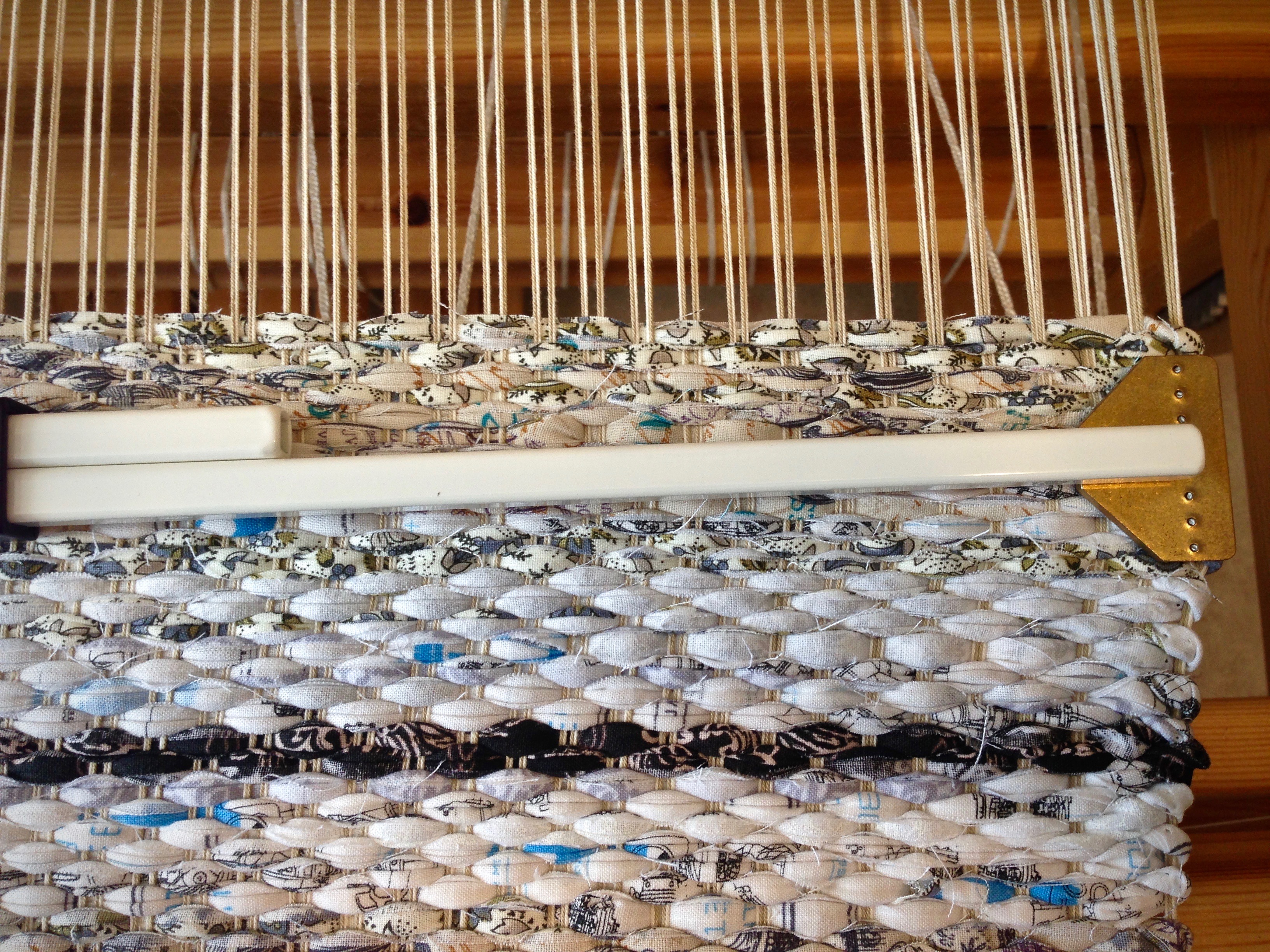 Simplest Rag Rug Stripe Warped for Good