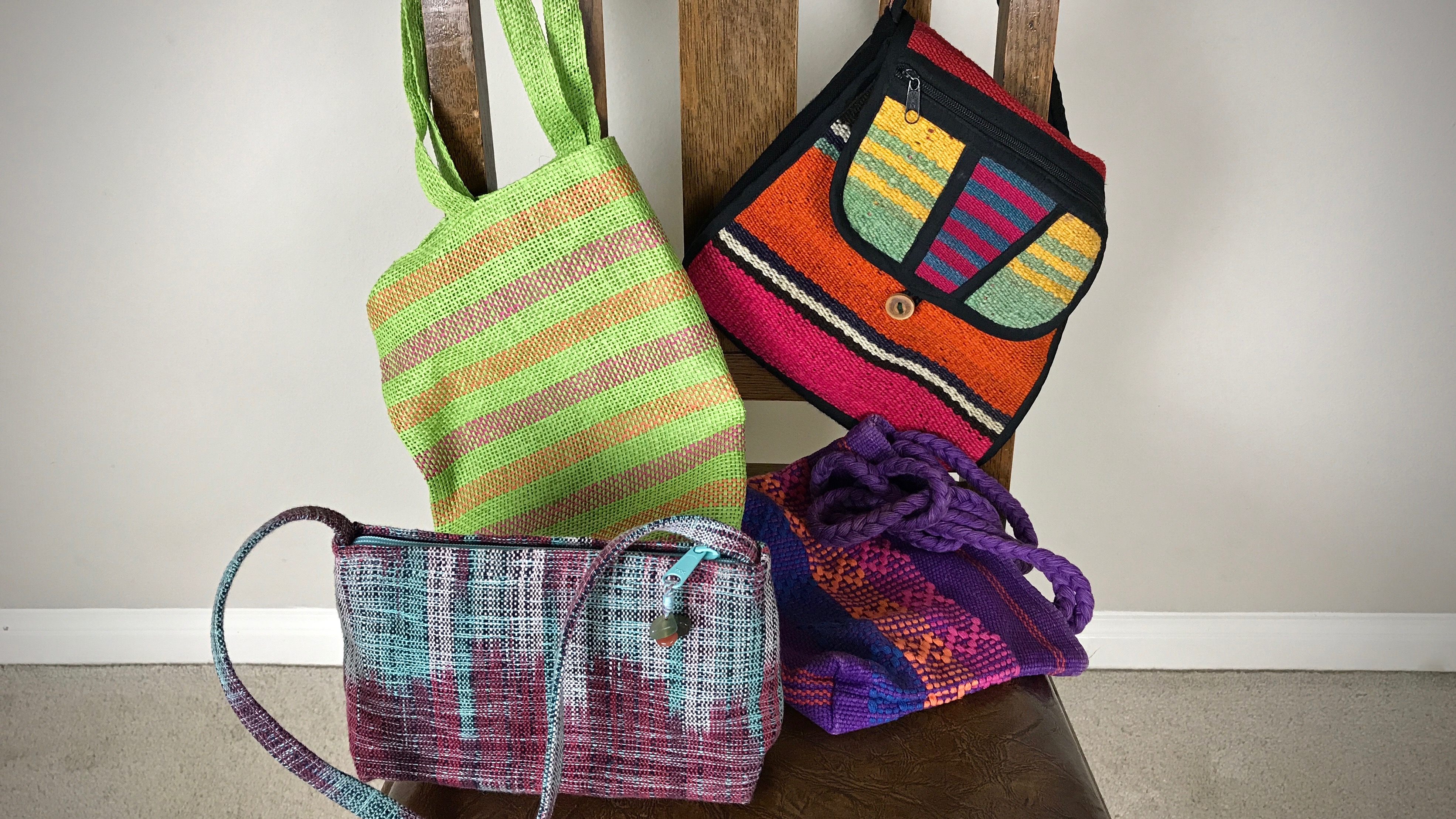 Quiet Friday Handwoven Handbags Warped for Good