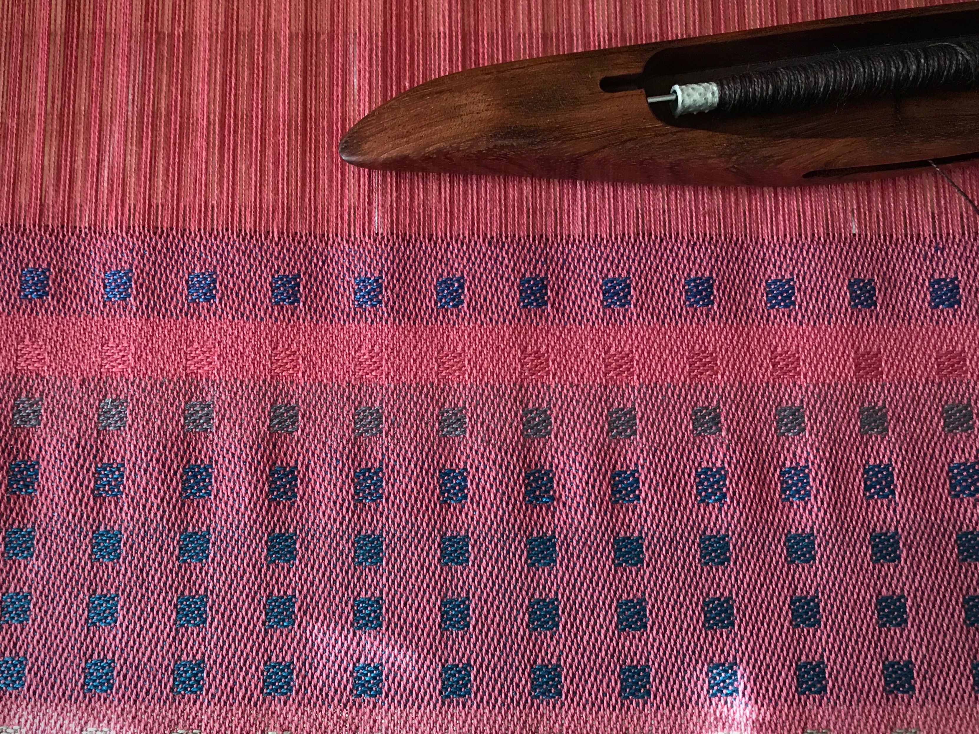 Weft Auditions for Square Dots – Warped for Good