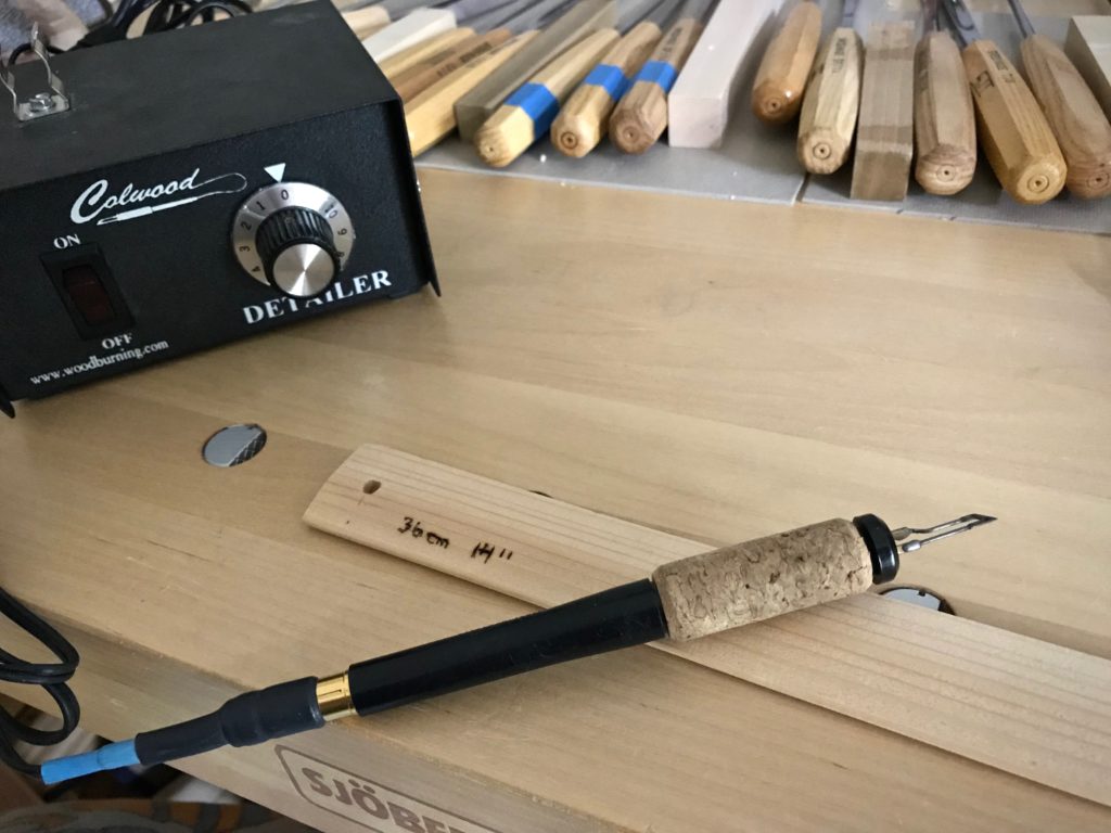 Weaving tip: Measurements on lease sticks.