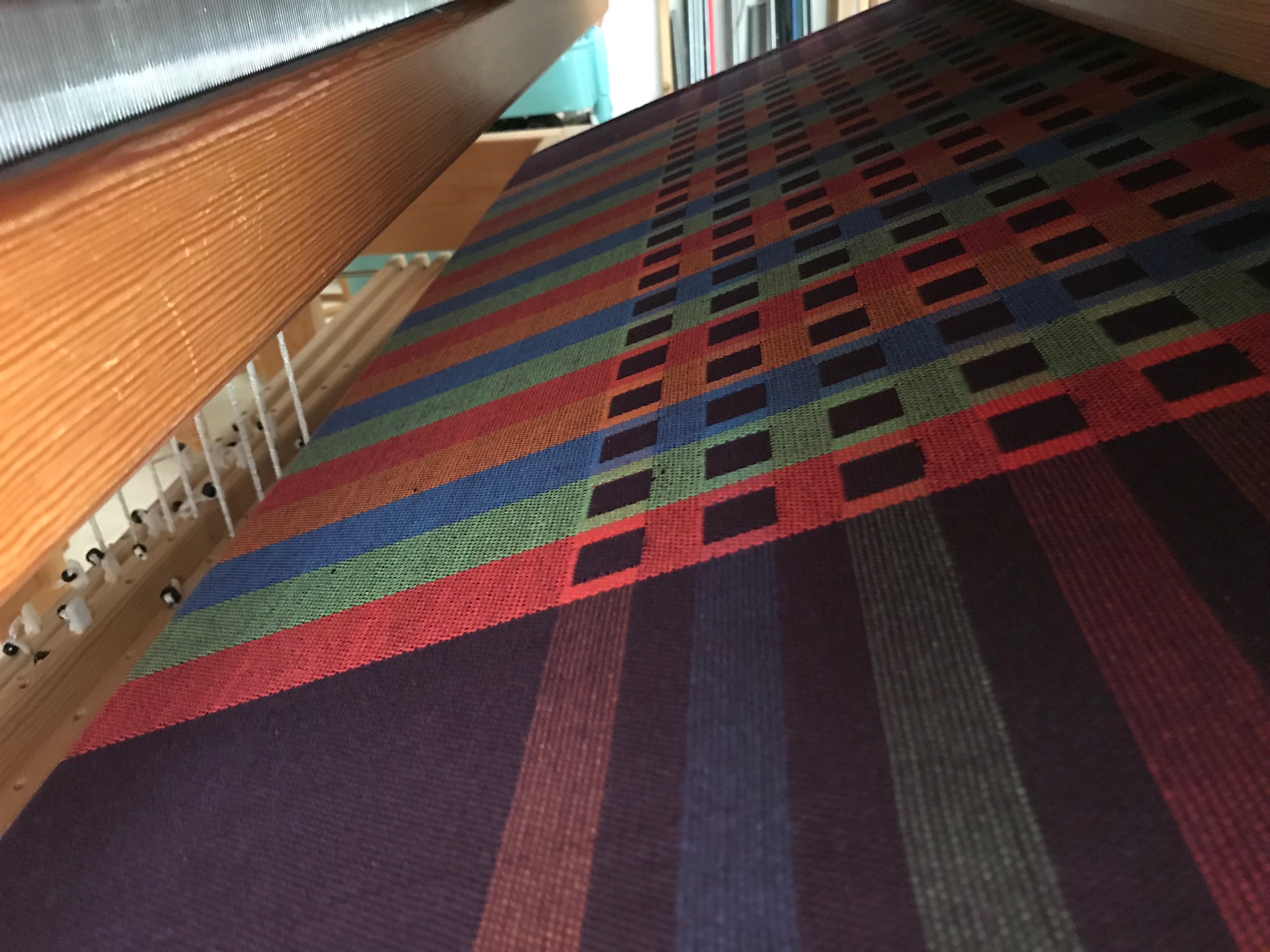 Back side of double weave.