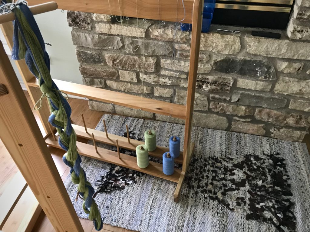 8/2 cotton warp chain. A pretty way to start a project!
