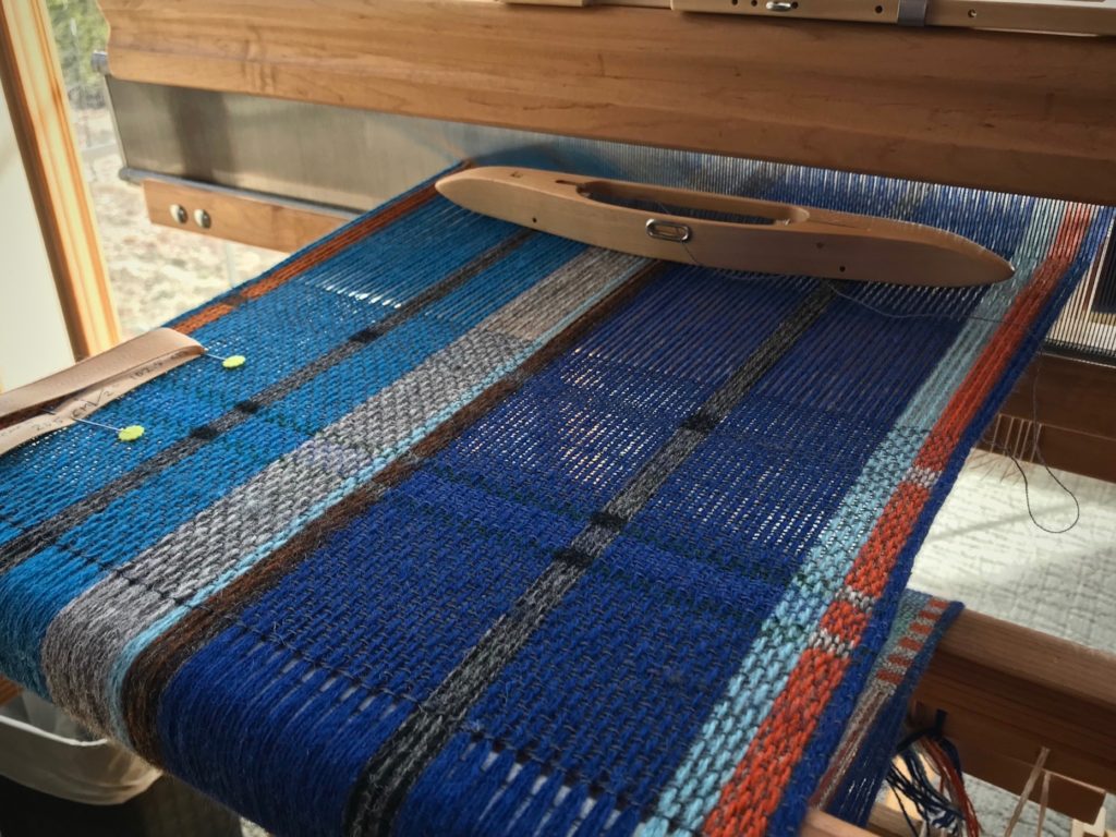 Wool handwoven scarves.